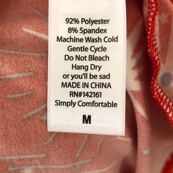 𝅺lularoe Simply Comfortable Orange Starburst Blouse - Picture 4 of 4